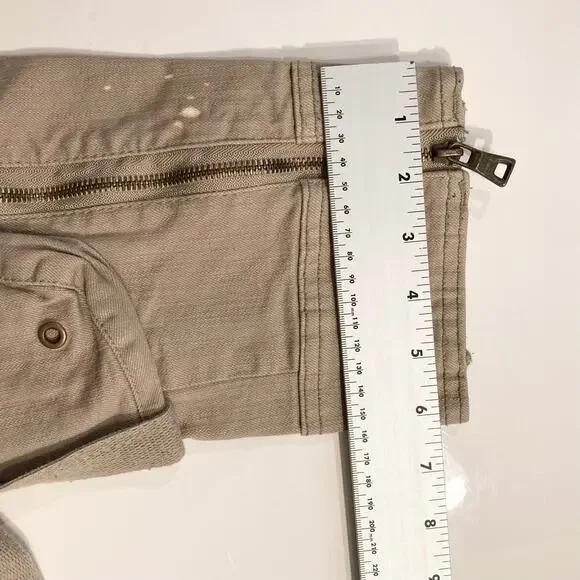 JORDAN CRAIG Pants Men 36/32 Cargo Bondage-Straps Acid-Splatter Tan Fitted”Ross”